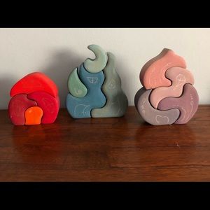 Waldorf Wooden Fairy Village